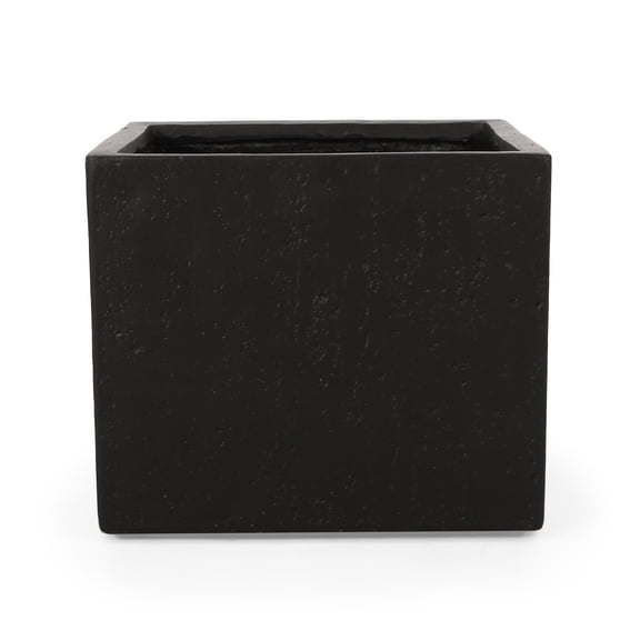 Planters For Outdoor Plants, ELLA MGO L 22 Planter Box, Black Garden Pots,Magnesium Oxide Indoor Garden Pots, Garden & Outdoor Garden Supplies Garden Pots & Planters