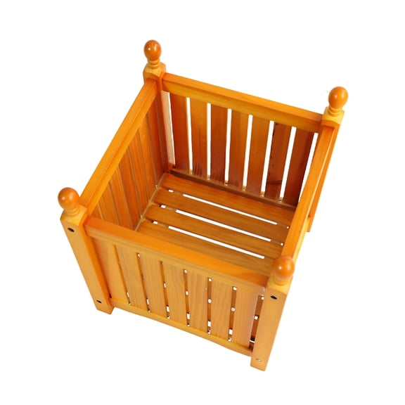 Planters For Outdoor Plants, Wood Outdoor Square Wooden Flower and Herb Pot for Garden, Porch and Patio - Outside Plant and Vegetable Container ,Planter,Teak, Teak Garden Pots,Indoor Garden Pots
