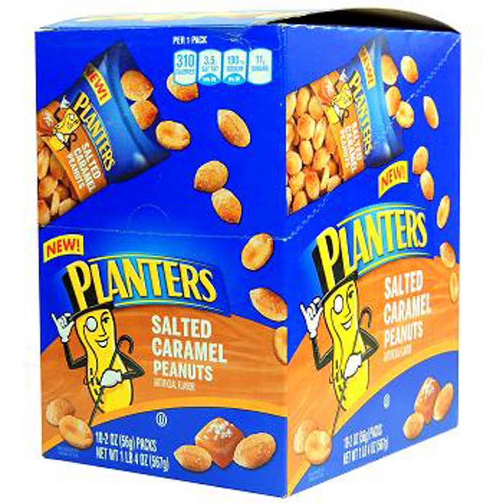 Planters, Peanut Salted Caramel, Count 10 (2 oz) Nut & Dry Fruit / Grab Varieties & Flavors