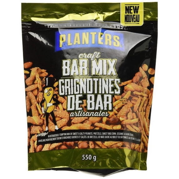 Planters Peanuts, Craft Bar Mix, 550g/19.4 oz., {Imported from Canada}