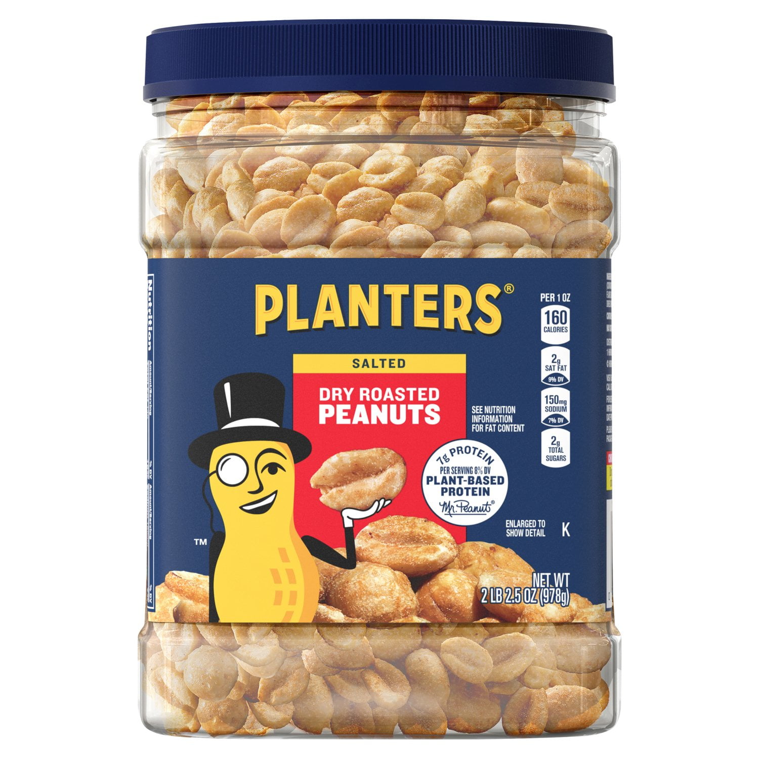 Planters Dry Roasted Peanuts - 52oz Value Pack (2 Bags) | Heart Healthy Snack | Kosher & 0g Trans Fat