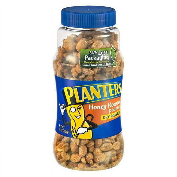 Planters Peanuts Honey Roasted 16.0 oz Pack of 2