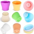 thumbnail image 1 of Planters Plastic Flower Plant Pots Flower Plant Nursery Container Pots Seed Starting Pots with Drainage and Saucer 8 Colors for All Home Garden Flowers Succulents Seedling, 1 of 7