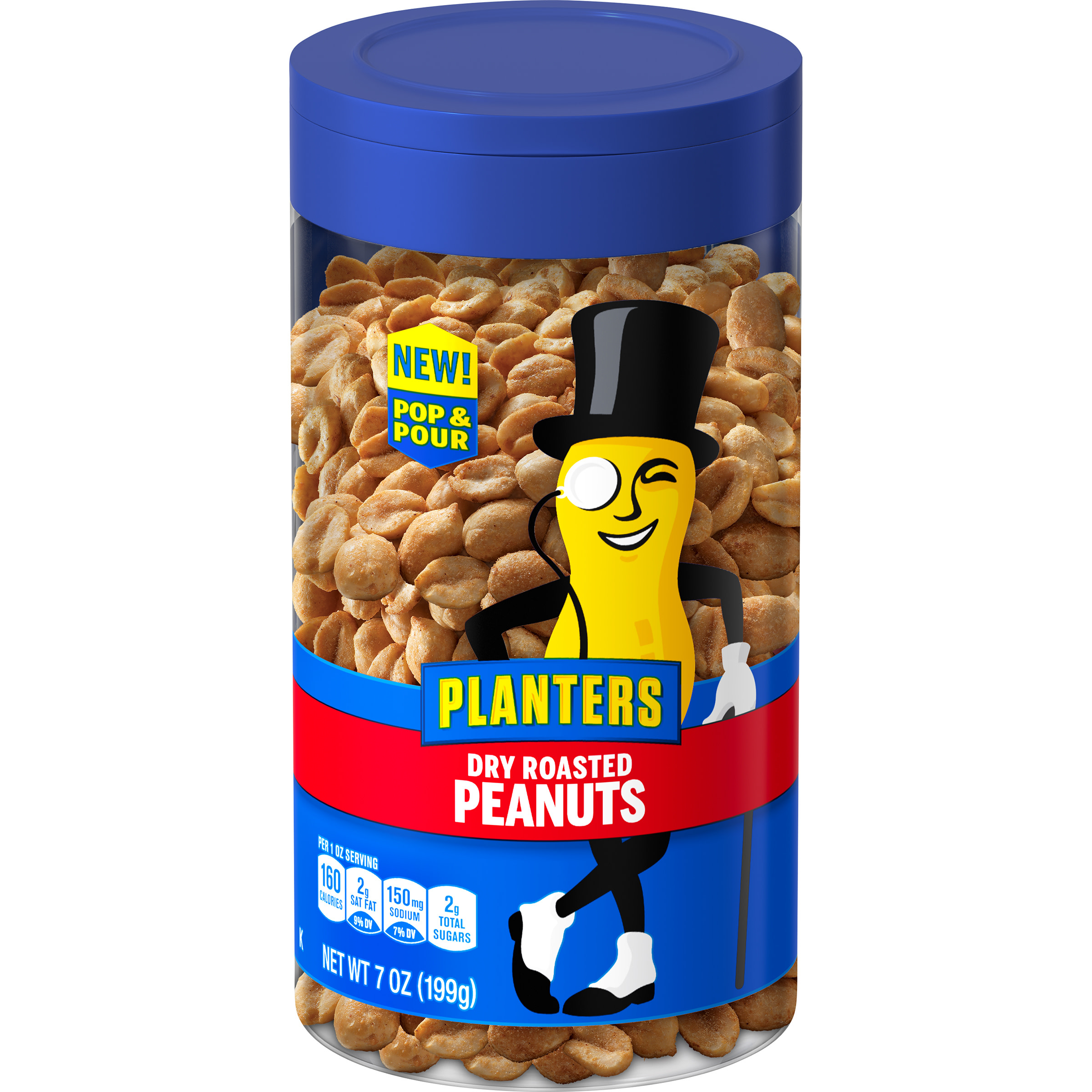 Planters Pop & Pour Dry Roasted Sunflower Kernels, 5.85 oz Jar