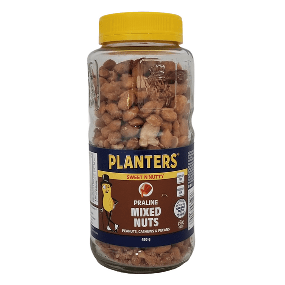 Planters Praline Mixed Nuts, Sweet N'Nutty Peanuts, 450g/15.8 oz