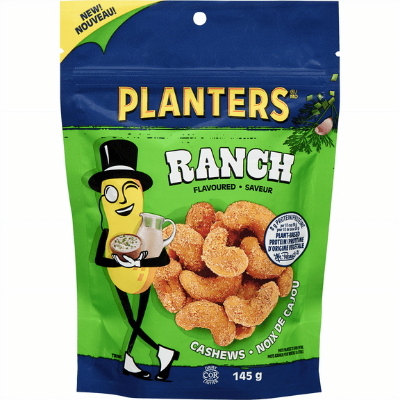 Planters Ranch Flavored Cashews, 145g/5.1 oz