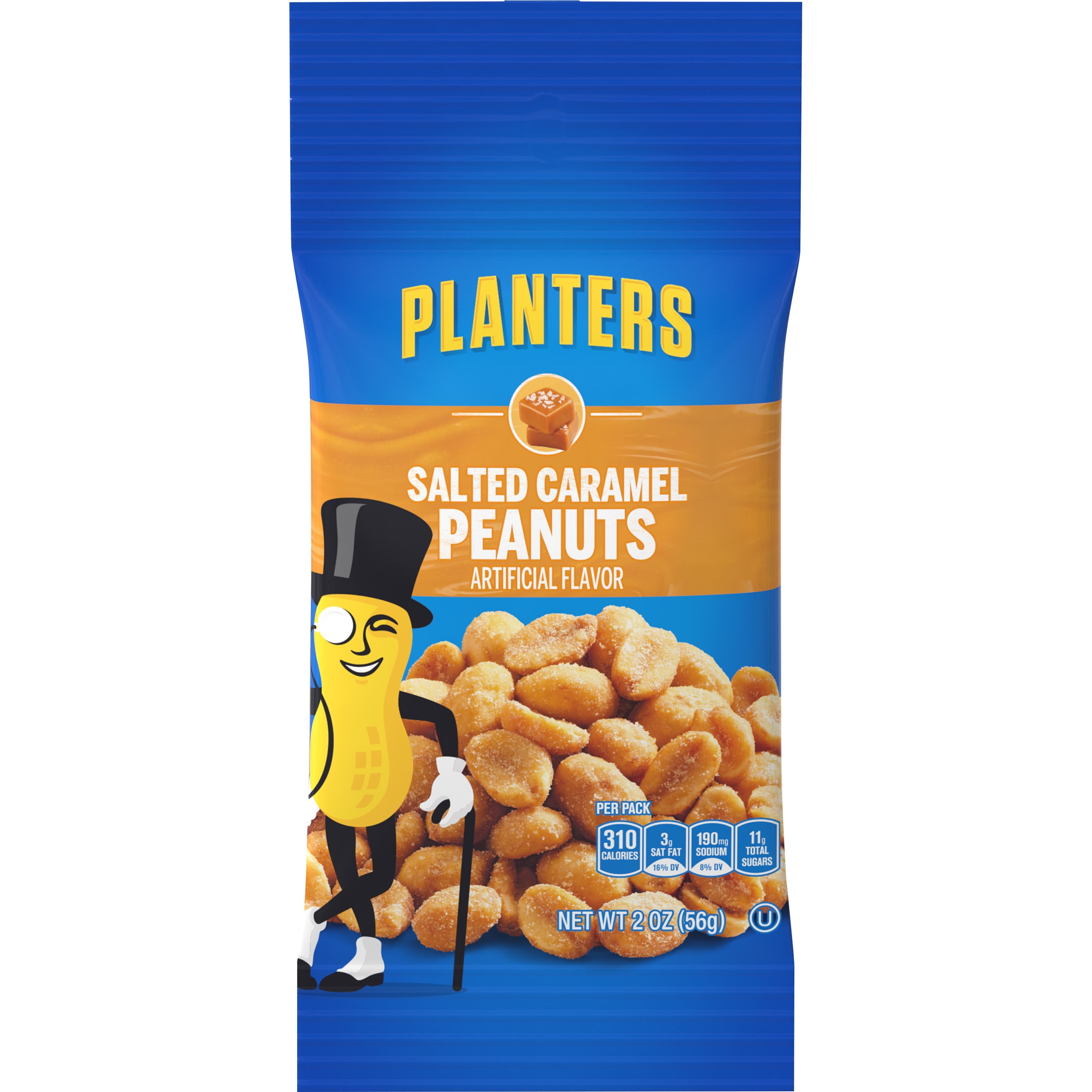 Planters Salted Caramel Peanuts, 2.0 oz Bag