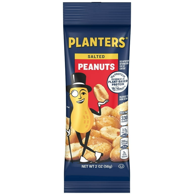 Salted Peanuts, 2 oz Packet, 144/Carton Salted Peanuts, 2 oz Packet, 144/Carton