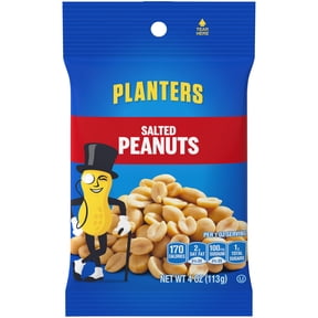 Planters Salted Peanuts, 4 oz Pack
