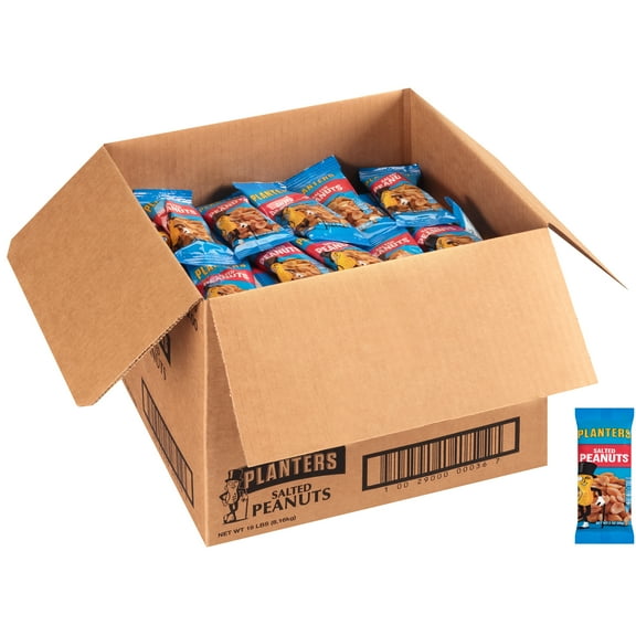 Planters Salted Single Serve Peanuts, 144 ct Casepack, 2 oz Packs