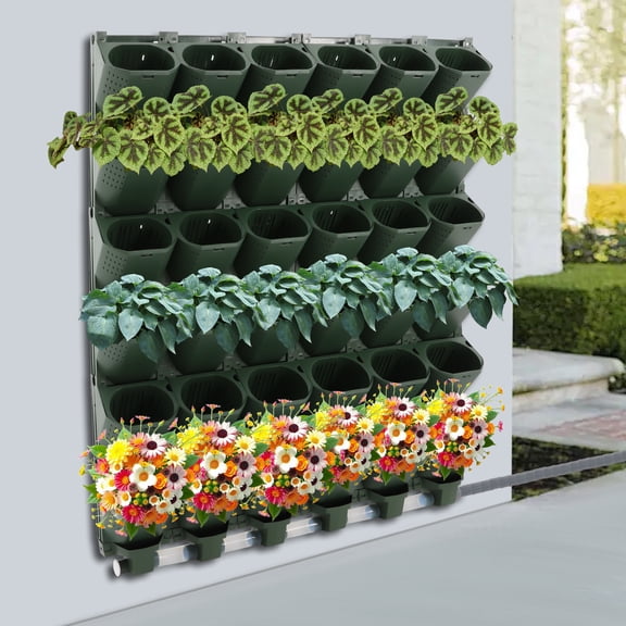 Planters Self-Watering System, Garden Growing System, Wall Mounted Vertical Garden Planter
