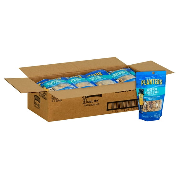 Planters Trail Mix Tropical Fruit and Nut, 6 Ounce --12 per case
