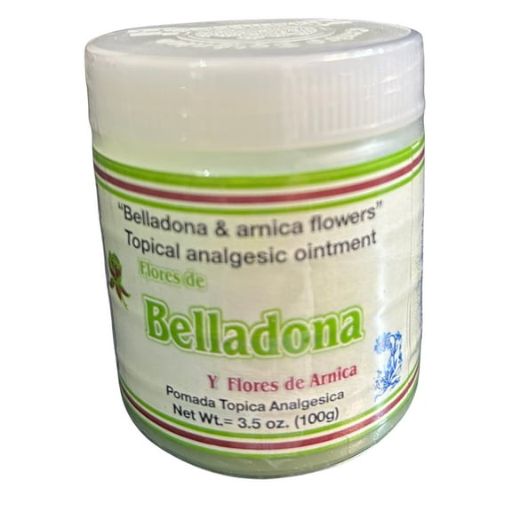 Planti-Mex Belladona & Arnica Flowers Topical Analgesic Ointment-Net Wt. 3.5 oz- (100g)