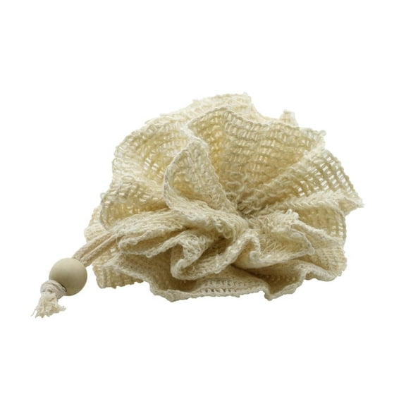 Bathing Pouf | Natural Loofah-Style Exfoliating Body Scrubber | Soft, Durable & Vegan | Plantlife