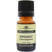 Plantlife Bergamot Aromatherapy Essential Oil - Straight From The Plant 100% Pure Therapeutic Grade - No Additives or Fillers - 10 ml