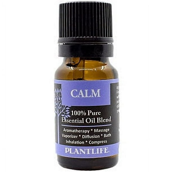 Plantlife Calm Aromatherapy Essential Oil Blend - Straight From The Plant 100% Pure Therapeutic Grade - No Additives or Fillers - Made in California 10 ml