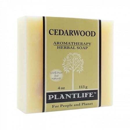 Plantlife Cedarwood Bar Soap - Moisturizing and Soothing Soap for Your Skin - Hand Crafted Using Plant-Based Ingredients - 4oz Bar