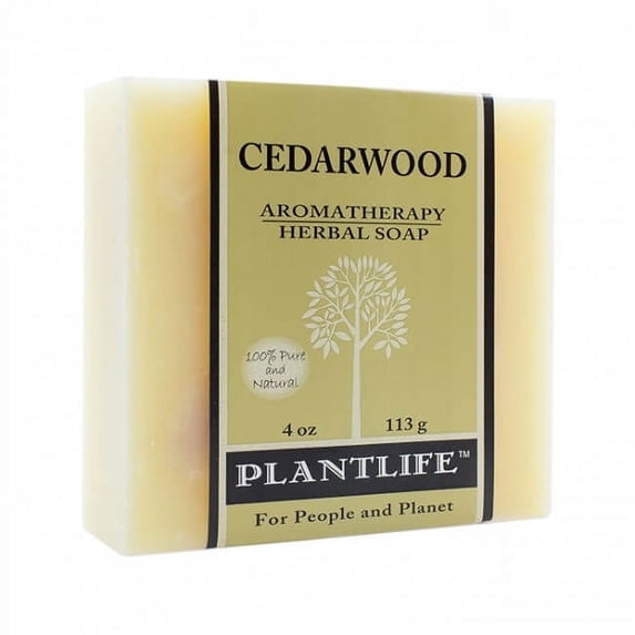 Plantlife Cedarwood Bar Soap - Moisturizing and Soothing Soap for Your Skin - Hand Crafted Using Plant-Based Ingredients - 4oz Bar