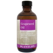 Plantlife Grapeseed Oil   Natural Lightweight Carrier Oil for Skin Moisturizing, Hair Care & Massage   4 oz