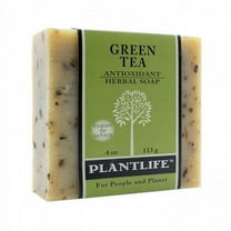 Plantlife Green Tea Bar Soap - Moisturizing and Soothing Soap for Your Skin - Hand Crafted Using Plant-Based Ingredients - Made in California 4oz Bar