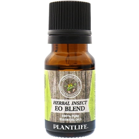 Plantlife Herbal Insect Essential Oil Blend – Natural Aromatherapy Bug Repellent for Outdoor Protection – 10 ml