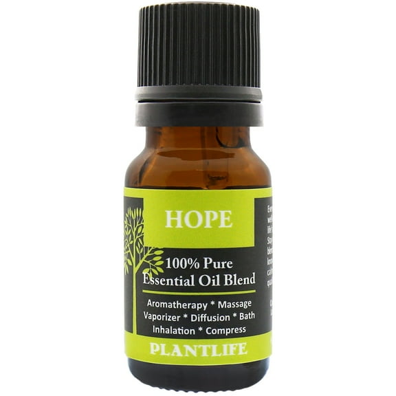 Plantlife Hope Aromatherapy Essential Oil Blend - Straight From The Plant 100% Pure Therapeutic Grade - No Additives or Fillers - Made in California 10 ml