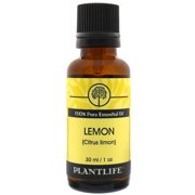 Plantlife Lemon Essential Oil   100% Pure Citrus Aromatherapy Oil for Diffuser, Cleaning & Skincare   30 ml
