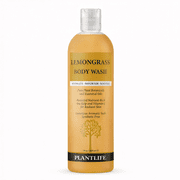 Plantlife Lemongrass Body Wash   Refreshing, GMO-Free, Gluten-Free Cleanser with Natural Ingredients, 14 oz