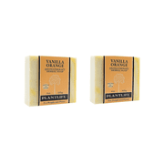 Plantlife Vanilla Orange Bar Soap 2 Pack, 4 oz Each   Moisturizing, Plant-Based, Made in California