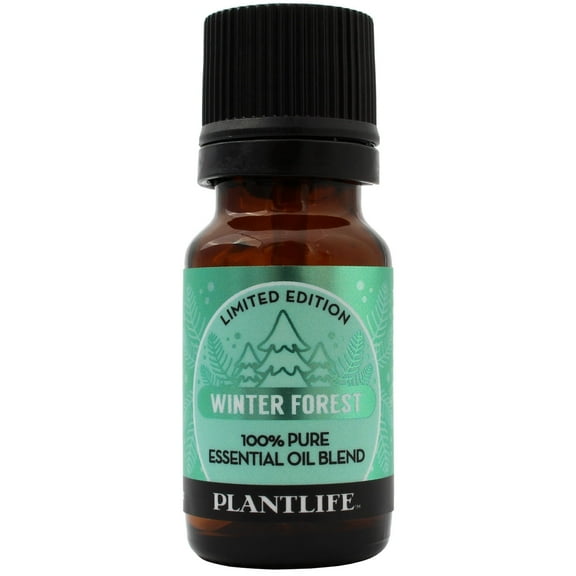 Plantlife Winter Forest Aromatherapy Essential Oil Blend - Straight from The Plant 100% Pure Therapeutic Grade - No Additives or Fillers - Made in California 10 ml