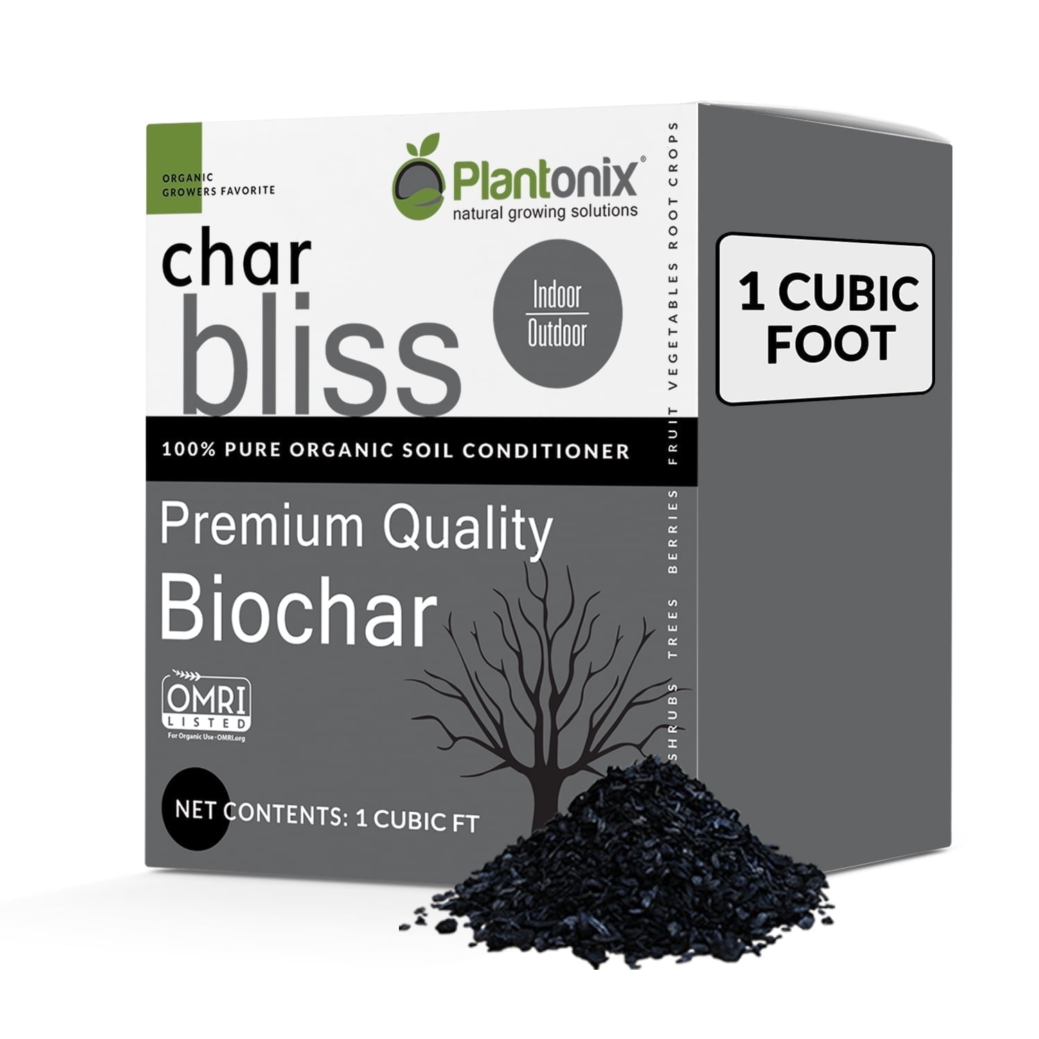 Plantonix Char Bliss Premium Organic Biochar Soil Amendment 1 cu