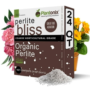 Plantonix Perlite Bliss Premium Horticultural Grade Perlite - 24 Quarts