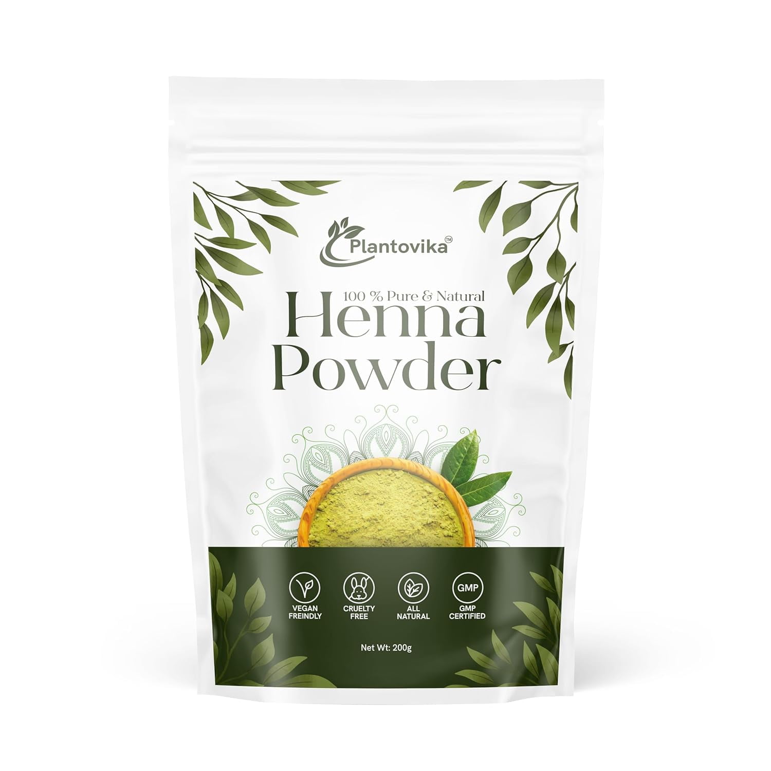 Plantovika 100 Pure & Natural Henna Hair Color Powder For Hair Dye