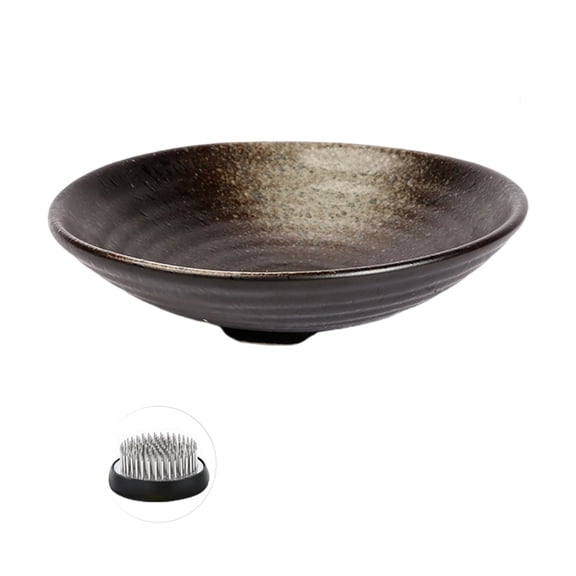 Plantpot with Integrated Plant Tool Artistic Chinese Ceramic Flowerpot Display Tray Bowl Unique Flowerpot