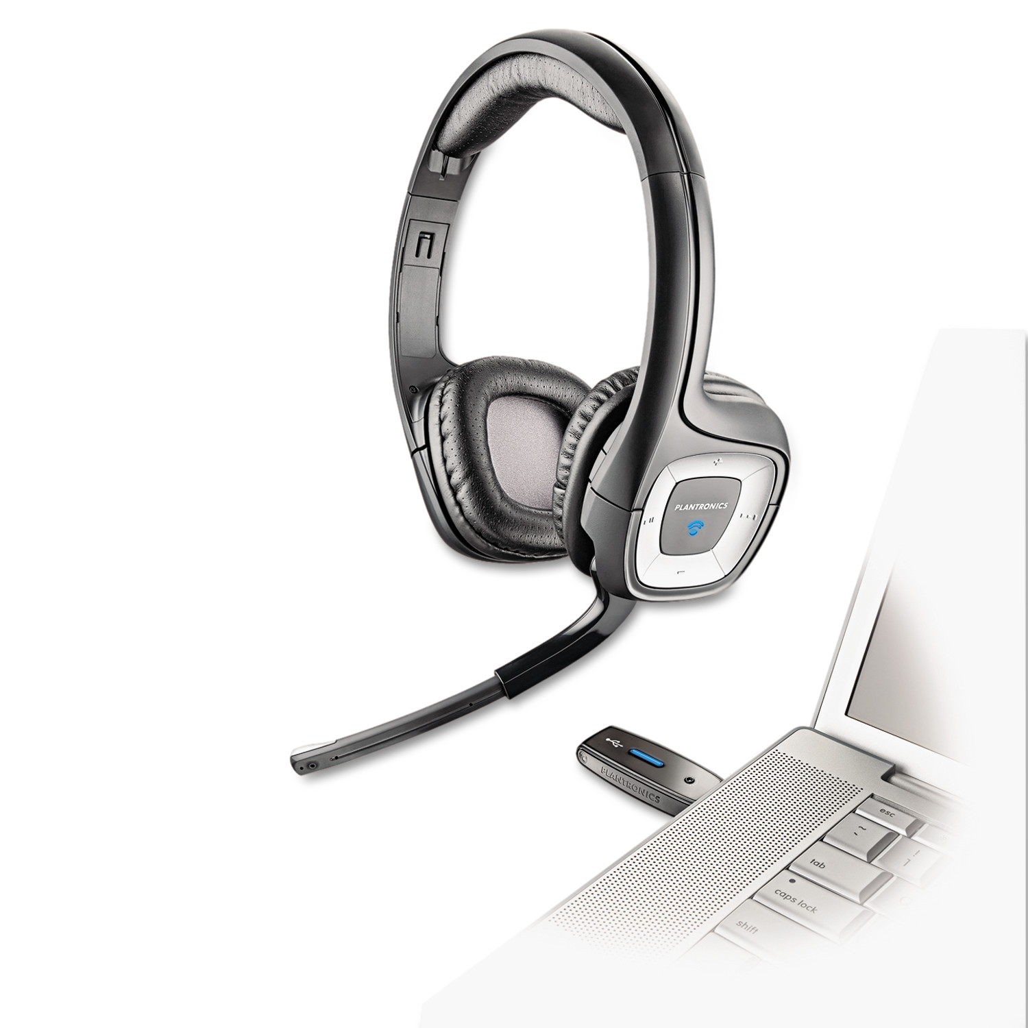 Plantronics Audio 995 USB Wireless Stereo Headset w/Noise Canceling Mic - image 1 of 3