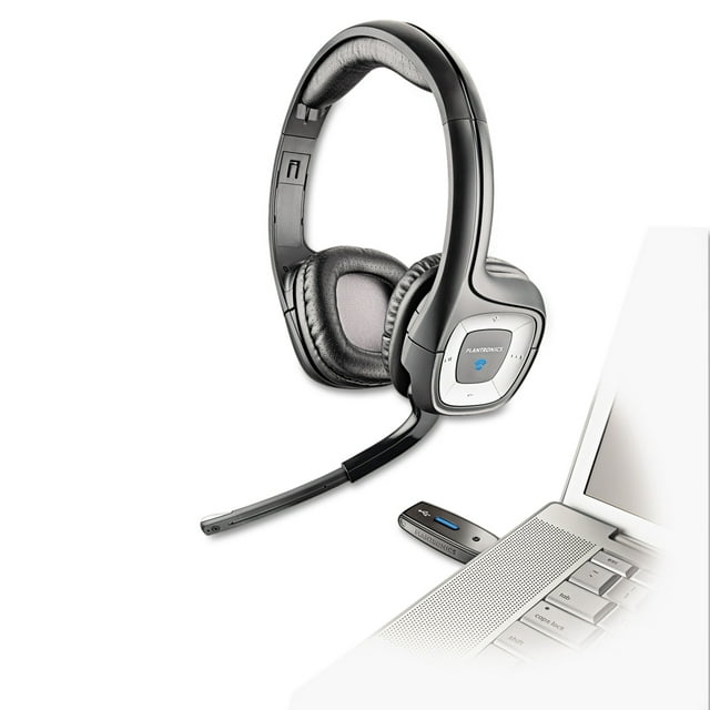 Plantronics Audio 995 USB Wireless Stereo Headset w/Noise Canceling Mic
