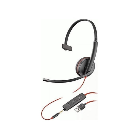 Poly Blackwire C3215 Monaural Wired USB-A Headset 80S06A6