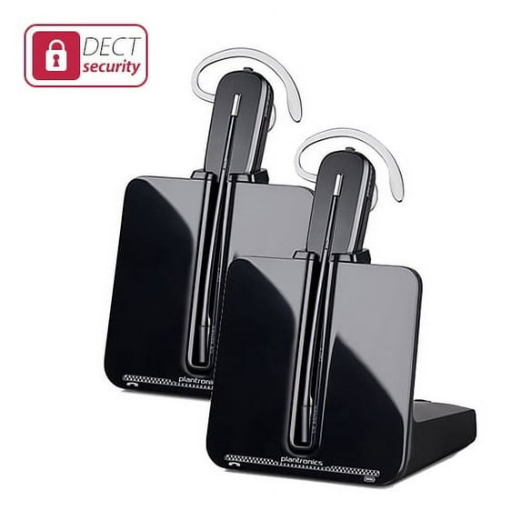 Plantronics CS540 Wireless Microphone Headset with Up To 350 Feet Range (2 Pack)