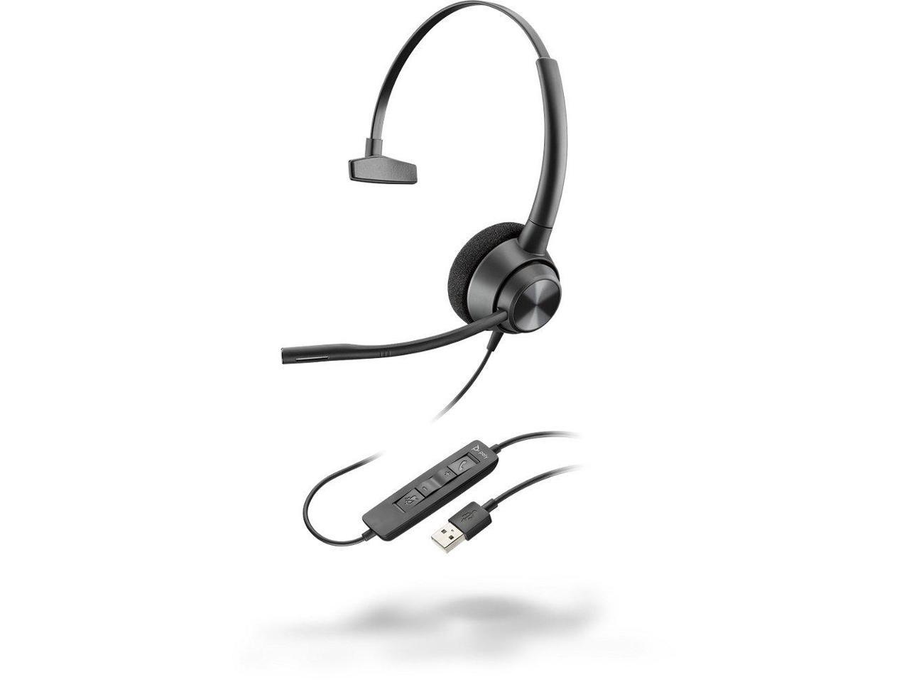Plantronics EncorePro 310 USB-A 214568-01 Poly Plantronics EncorePro 310 QD Mono Headset 77T43AA