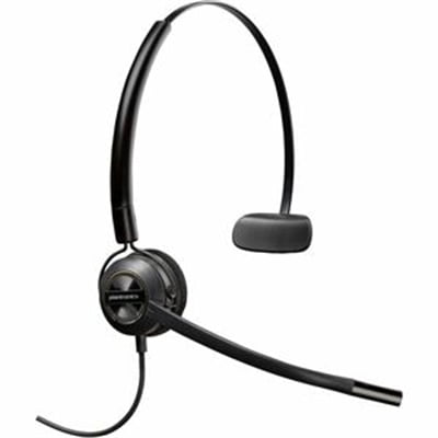 Plantronics - EncorePro HW540 Convertible Headet - Wired Convertible (3 wearing styles) Headset with Boom Mic - Connect to your PC and/or Deskphone