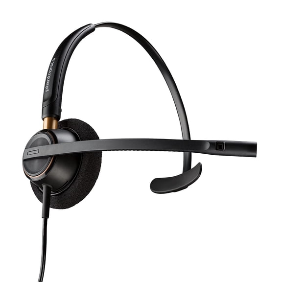 Plantronics EncorePro HW510 Monaural Noise-Canceling Headset, Black