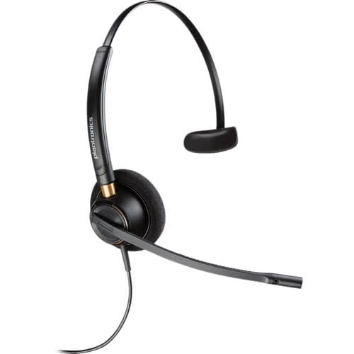 Plantronics EncorePro HW510 Monaural Noise-Canceling Headset, Black