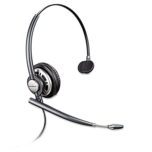 Plantronics HW710 EncorePro Premium Monaural Over-The-Head Headset w/Noise Canceling Microphone