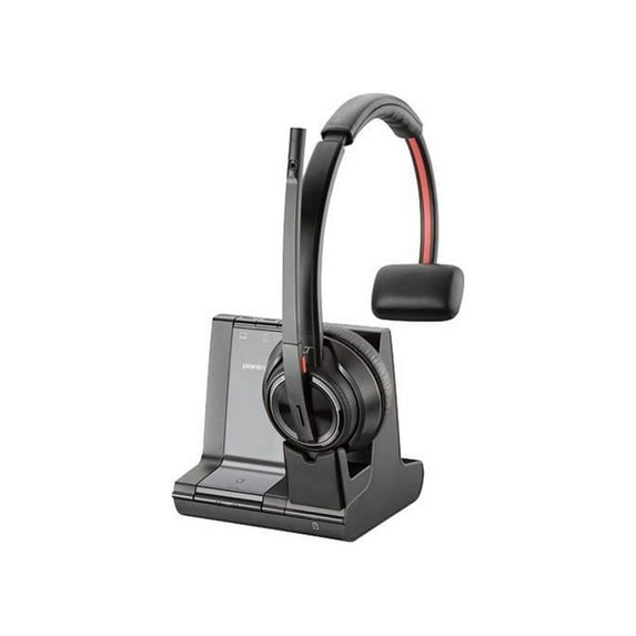 Poly Savi 8200 Series W8210 Spare - Headset - on-ear - DECT 6.0 / Bluetooth - wireless - active noise canceling - with charging cradle