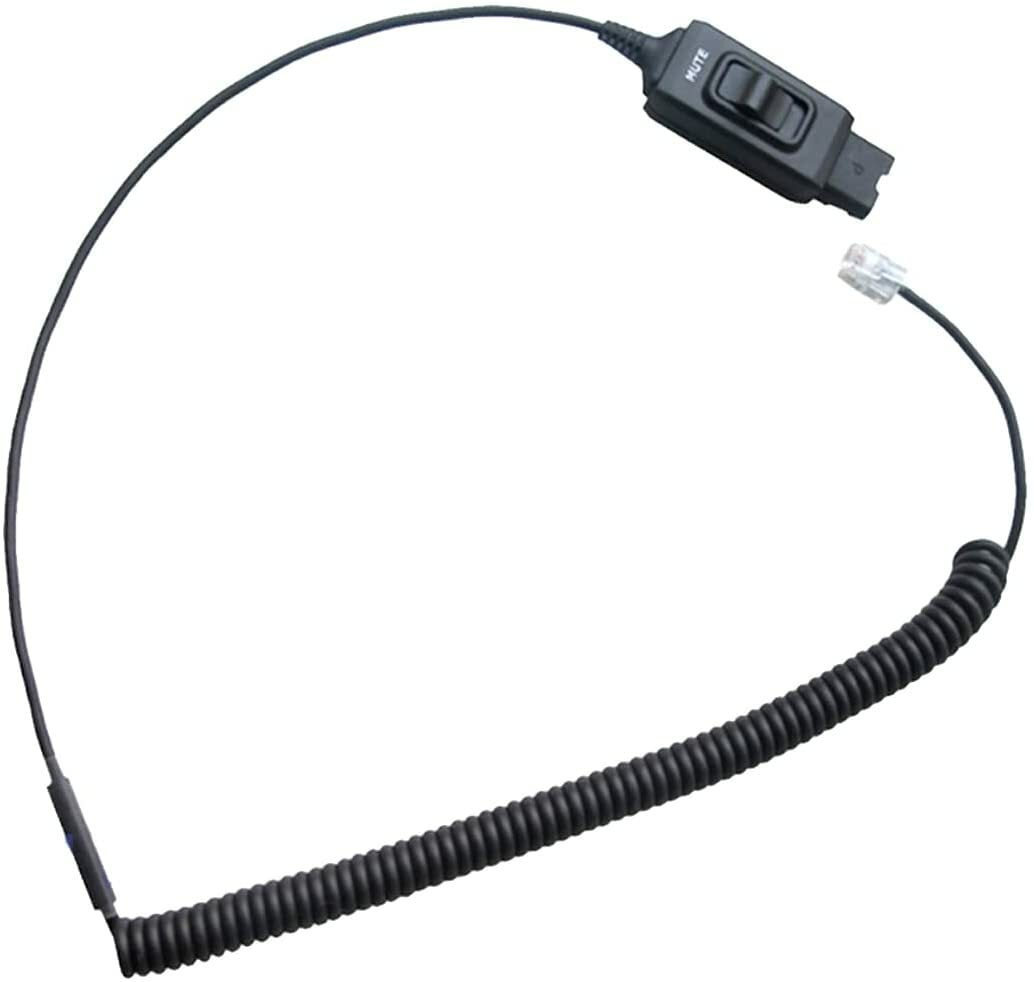 Plantronics Headset Cord - HIS-1 cord with Mute button | For Avaya 1608
