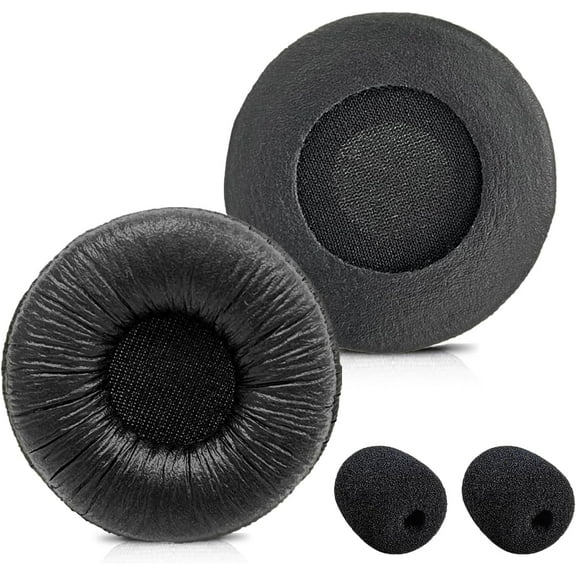 Replacement Ear Cushions Compatible with Plantronics H251 H251N H261 H261N H351 H351N H361 Jabra Biz 1500 PRO 920 Headphones (2 Pack)
