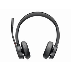 Plantronics Poly Voyager Over-Ear Headset with Boom Mic, Black