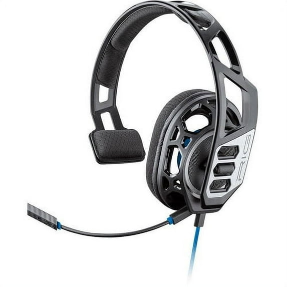 Plantronics RIG 100HS Gaming Headset - Mono - Mini-phone - Wired - 32 Ohm - 20 Hz - 20 kHz - Over-the-head - Monaural - Circumaural - 4.27 ft Cable - Noise Cancelling, Omni-directional Microphone
