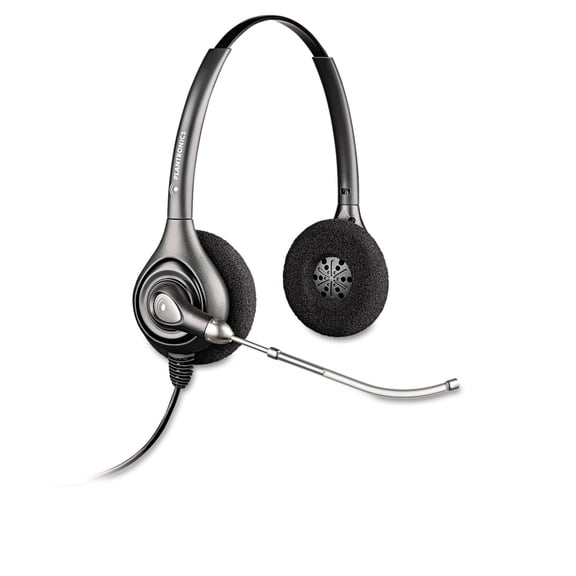 Plantronics SupraPlus Binaural Over-the-Head Wideband Professional Headset