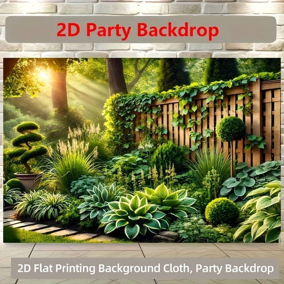Plants Climbing Garden Fence Backdrop Wall Covering Suitable for Living Room, Bedroom, Office and Outdoor Decor, Perfect for Parties and Holiday Gifts Background